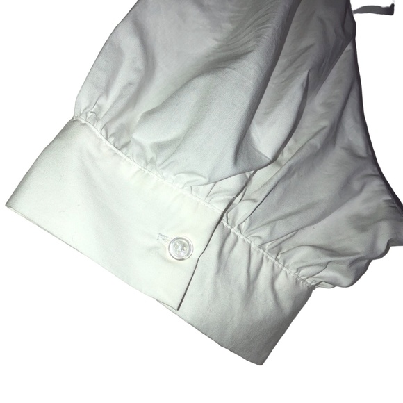 Who What Wear DemiTiered White Puff Short Sleeve Dress w/Pockets Size Large - Picture 12 of 12